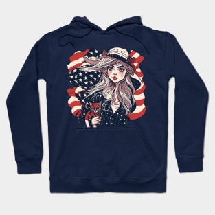 Patriotic Cat Mother Hoodie